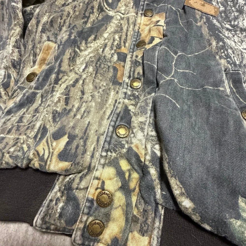 Cabela's‎ For Kids Mossy Oak Camo Hooded Jacket Coat Youth Small 6/6X